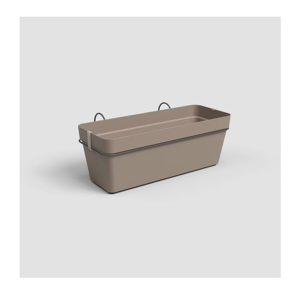 Iš perdirbto plastiko pakabinamas ir sieninis/su savaiminio laistymo funkcija vazonas gėlėms 50 cm Capri – Artevasi-image-1