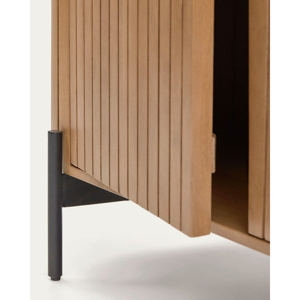 Iš mango masyvo žema šoninė spintelė natūralios spalvos 120x80 cm Licia – Kave Home-image-4