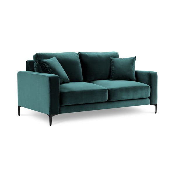 Turkio spalvos aksominė sofa Kooko Home Harmony, 158 cm-image-2