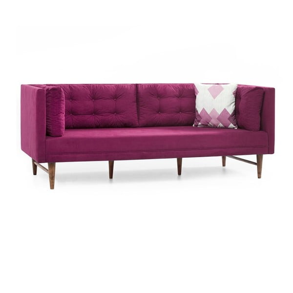 Rožinė trijų vietų sofa Balcab Home Eva