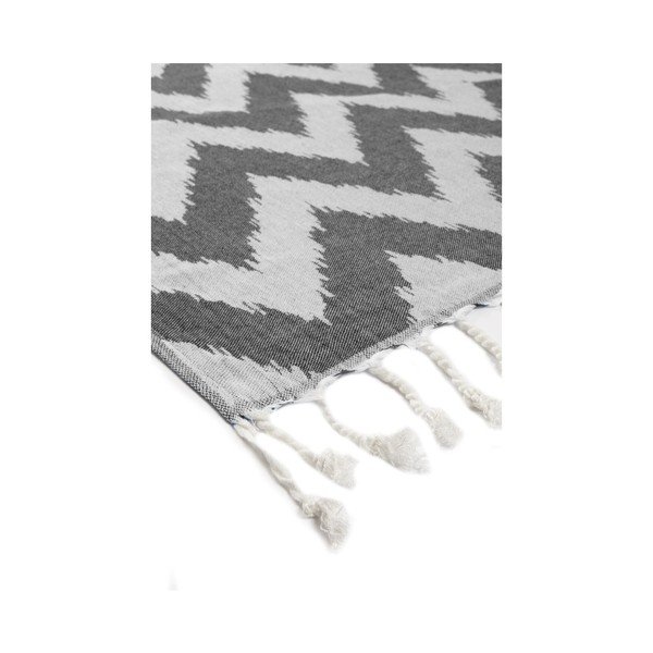 Juodas hamamo rankšluostis Kate Louise Laila, 165 x 100 cm-image-2