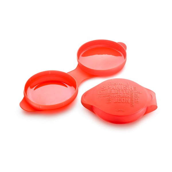Raudona silikoninė omleto forma Lékué Ispanų