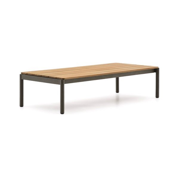 Iš tikmedžio masyvo sodo kavos staliukas 63x149 cm Sorells – Kave Home
