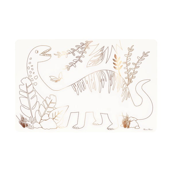 Iš popieriaus padėkliukai 8 vnt. 28x42.5 cm Dinosaurs – Meri Meri-image-2