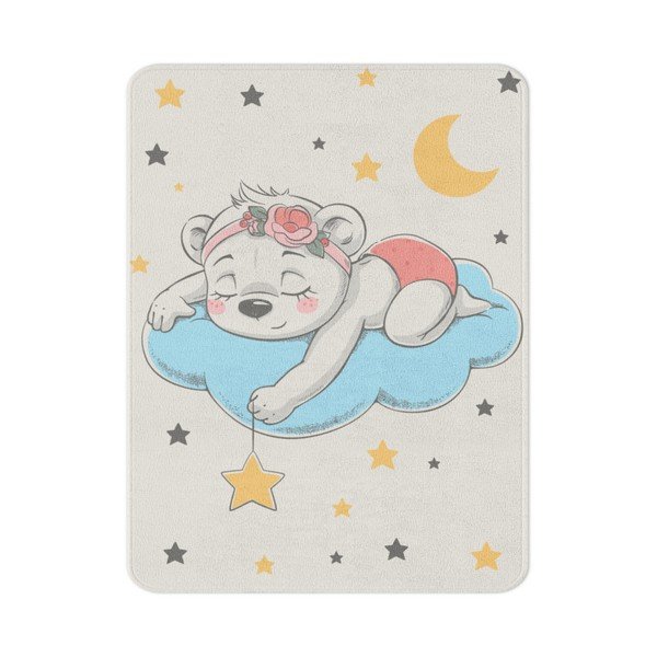 Vaikiškas kilimas baltos spalvos 80x140 cm Happy Dreams – Oyo Concept