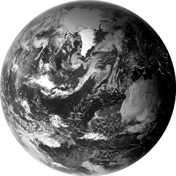 Paveikslas ø 60 cm Earth – Malerifabrikken