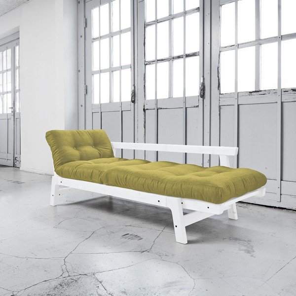 Sofa lova "Karup Step" balta/avokadų žalia-image-3