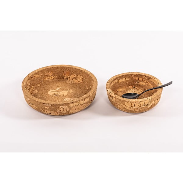 Mažas dubuo natūralios spalvos iš kamštinio pluošto  112,5 ml Querco – ZicZac-image-2