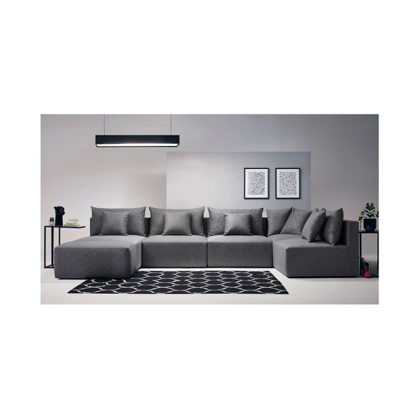 Pilka modulinė sofa "Bobochic Paris Metis-image-3