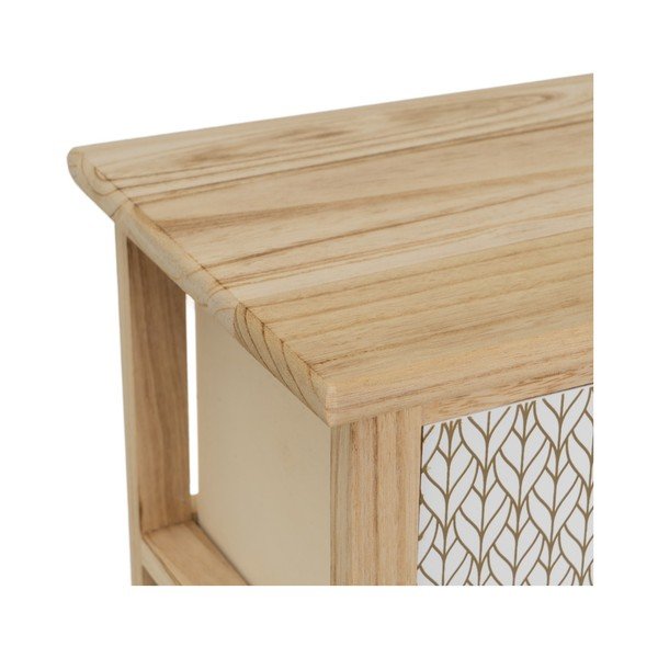 Iš paulovnijos masyvo aukšta šoninė spintelė natūralios spalvos 34x78 cm – Casa Selección-image-2