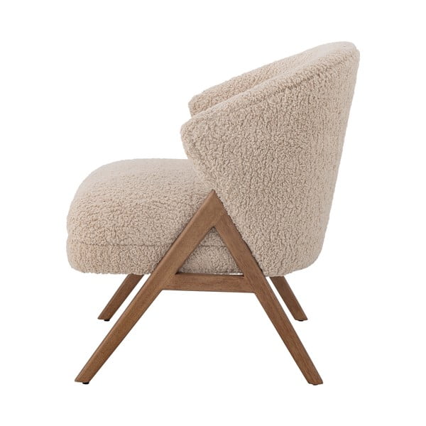 Iš boucle krėslas smėlio spalvos Camino – Bloomingville-image-3