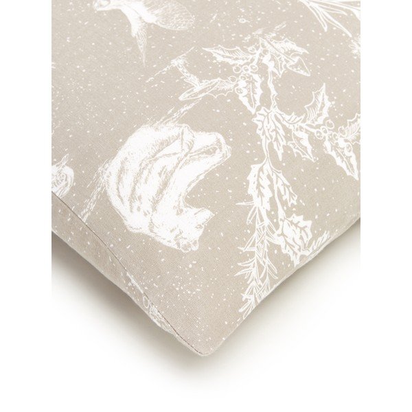 Smėlio spalvos flanelinė patalynė viengulei lovai Westwing Collection Animal Toile, 135 x 200 cm-image-4
