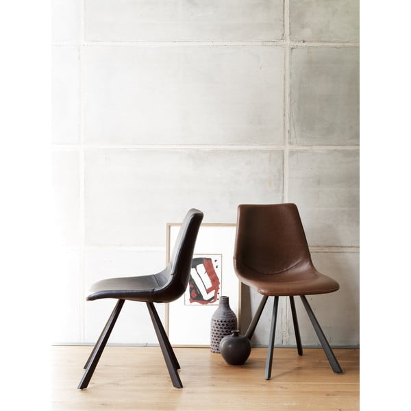 Juoda valgomojo kėdė su juodomis kojomis Rowico Alpha-image-1