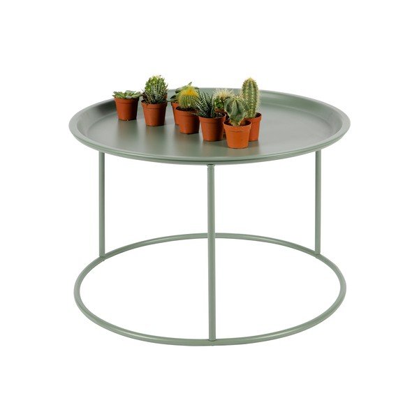 Šviesiai žalias žurnalinis staliukas WOOOD Ivar, ⌀ 56 cm-image-1