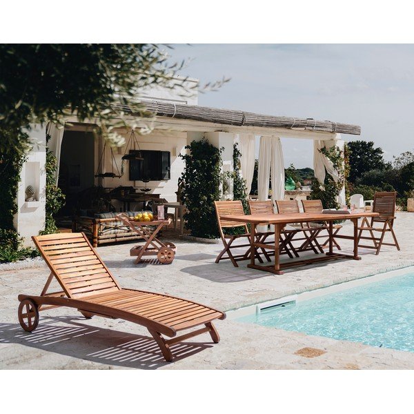 Natūralios spalvos medžio masyvo sodo kėdė Noemi – Bizzotto-image-1