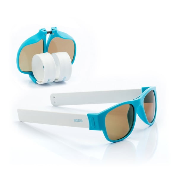 Mėlynai balti InnovaGoods Sunfold PA2 akiniai nuo saulės