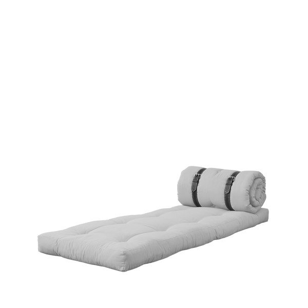 Kintamas fotelis su baltais dygsniuotos odos dirželiais "Karup Buckle Up Light Grey-image-4