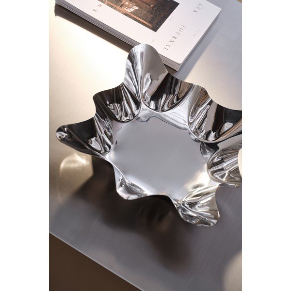 Sidabrinės spalvos iš metalo dubuo Dolce – Jotex-image-1
