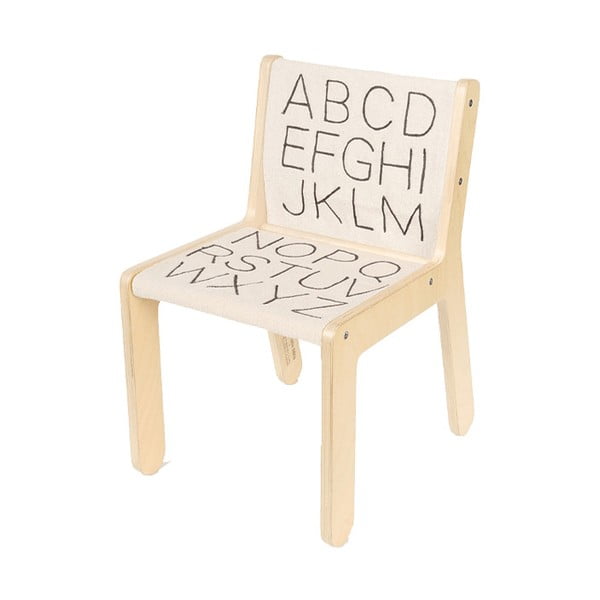 Vaikiška kėdė smėlio spalvos/natūralios spalvos ABC – Lorena Canals