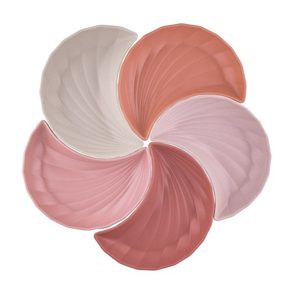 Iš akmens masės serviravimo rinkiniai 5 vnt. Palmarosa pink – Villa Altachiara