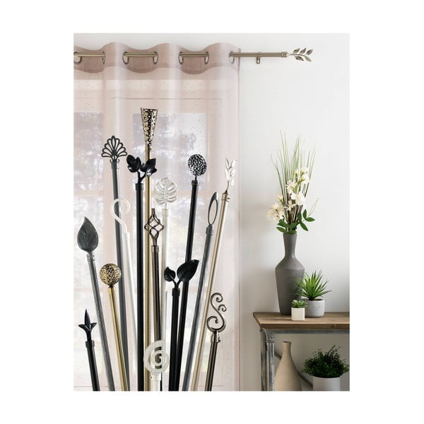 Iš metalo išplečiamas užuolaidos strypas 210 - 380 cm Bullette – douceur d'intérieur-image-2