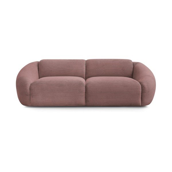 Rožinės spalvos sofa iš kordinio velveto 250 cm Tina – Bobochic Paris