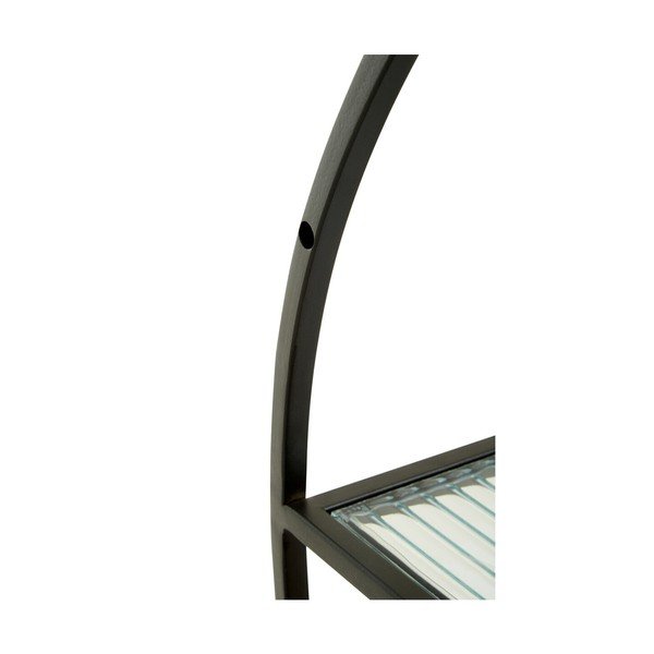 Juodos spalvos/natūralios spalvos iš metalo kelių aukštų sieninė lentyna 61 cm Mataram – Premier Housewares-image-4