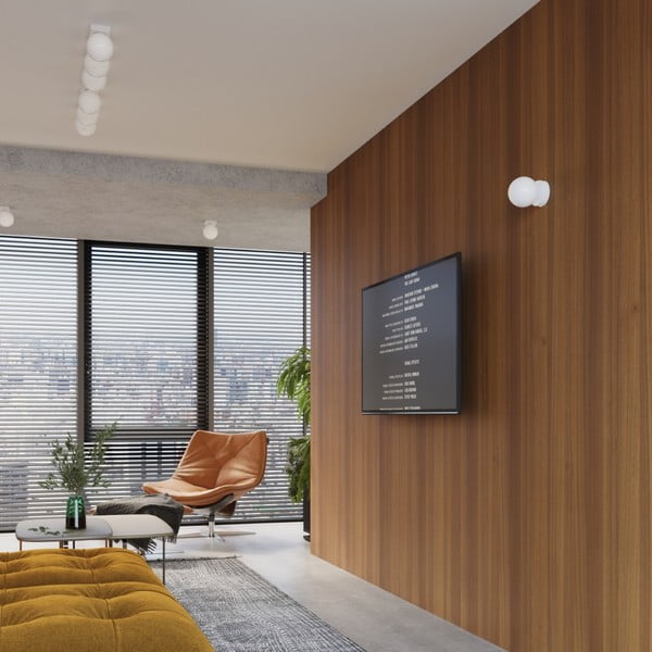 Sieninė lempa baltos spalvos Blaze – Sollux-image-4