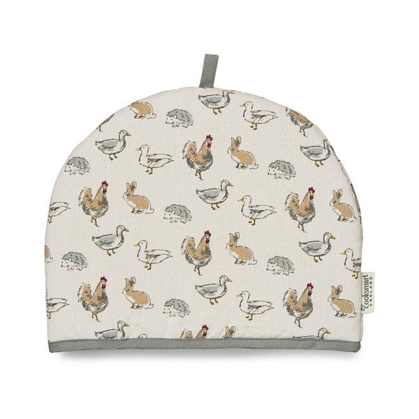 Medvilninis dangtelis Cooksmart ®Country Animals arbatinukui