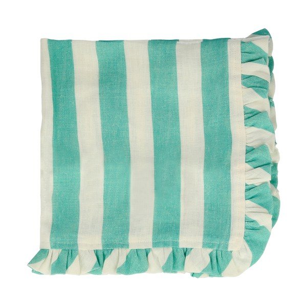 Iš lino servetėlės 4 vnt. Stripe Ruffle – Meri Meri-image-2
