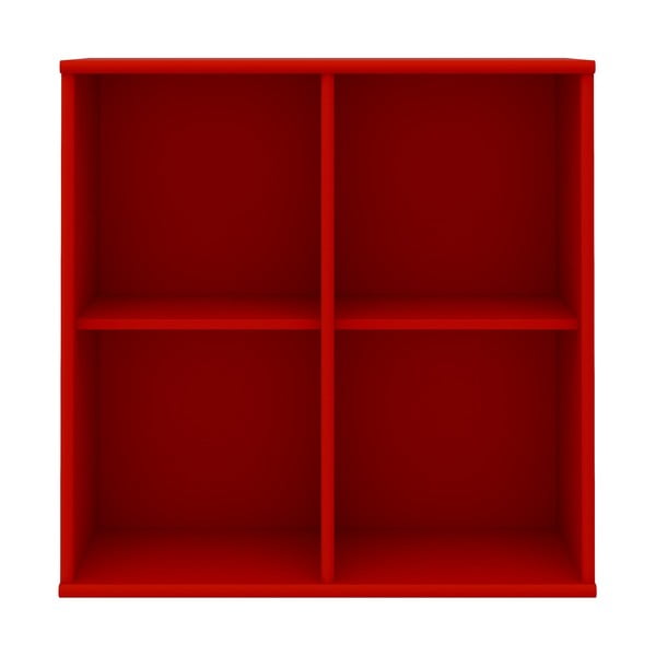 Raudona sieninė knygų lentyna Mistral 025