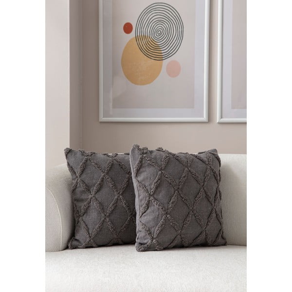 Dekoratyviniai pagalvių užvalkalai 2 vnt. 43x43 cm Tuffet – Mioli Decor-image-3