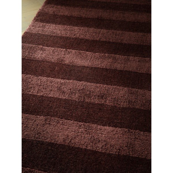 Rankų darbo bordo spalvos iš perdirbto pluošto kilimas 120x170 cm Connor – MADE-image-2