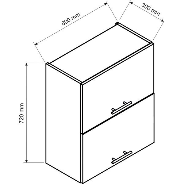 Viršutinė virtuvės spintelė (plotis 60 cm) Kai – STOLKAR-image-2
