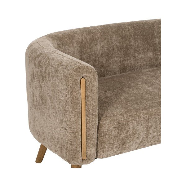 Rudos spalvos iš šenilinio audinio sofa 142 cm Birch – Ixia-image-4