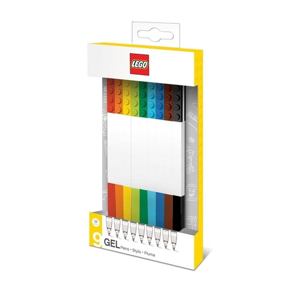 9 LEGO® Mix gelinių rašiklių rinkinys
