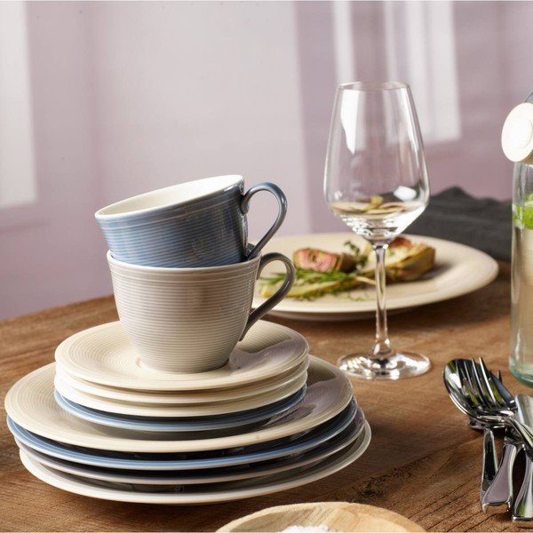Baltai pilka porcelianinė desertinė lėkštė Villeroy & Boch Like Color Loop, ø 21,5 cm-image-2