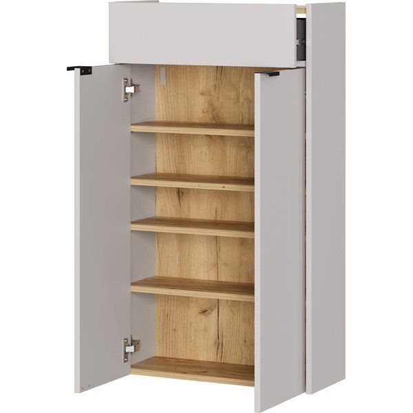 Kreminės spalvos pakabinama spintelė 56x97x22 cm Ameca – Germania-image-3