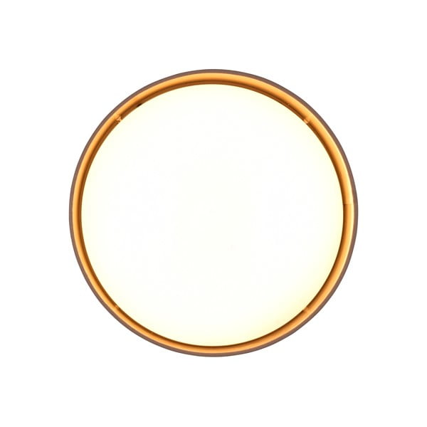 Lubinis šviestuvas šviesiai rudos spalvos LED ø 30 cm Locarno – Reality-image-2