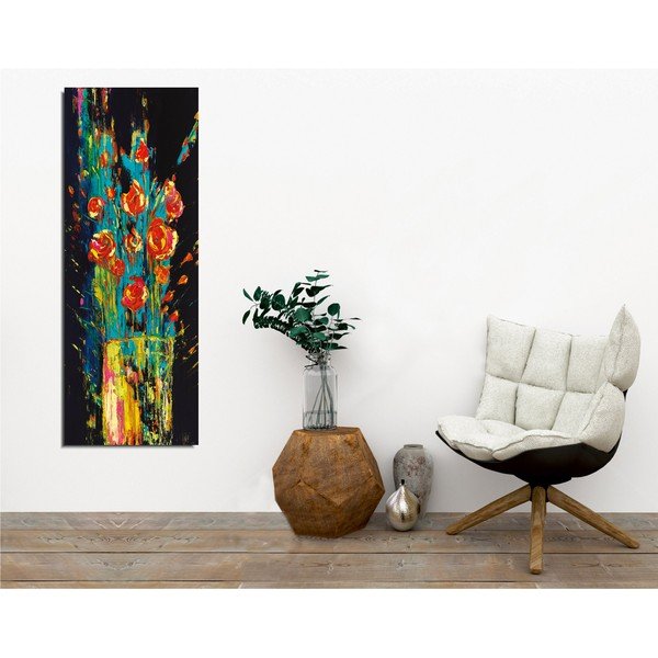 Paveikslas ant drobės Vintage Flowers, 30 x 80 cm-image-1