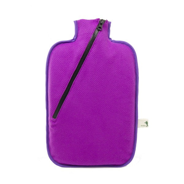 Šildymo buteliukas su violetiniu minkštasuoliu Hugo Frosch
