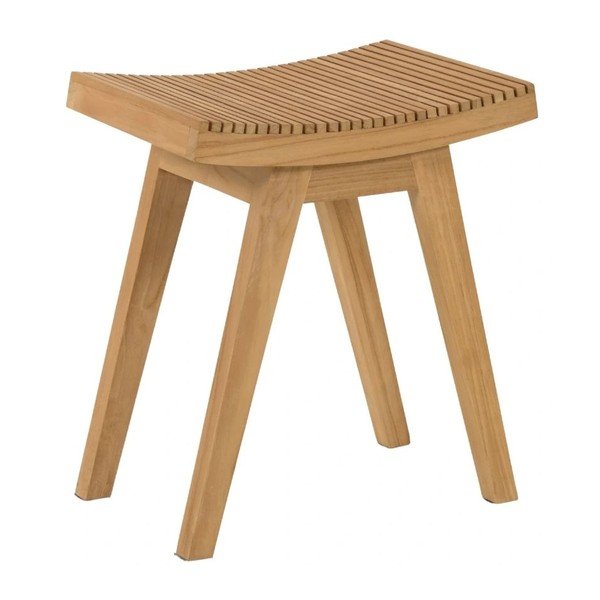 Natūralios spalvos iš tikmedžio masyvo taburetė Vicentina – Kave Home