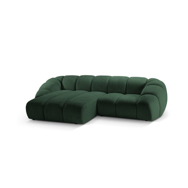 Kampinė sofa žalios spalvos (su kairiuoju kampu) Diana – Micadoni -image-2