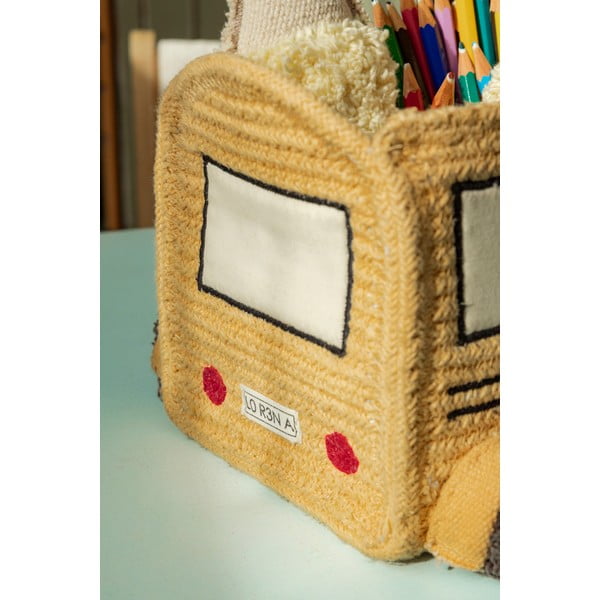 Ochros spalvos iš tekstilės vaikiškas krepšys 22x19x15 cm School Bus – Lorena Canals-image-4