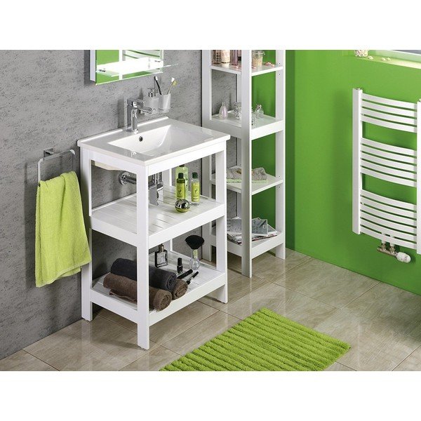 Stovas be praustuvo baltos spalvos 61,5x85,5 cm Etide – Sapho-image-3