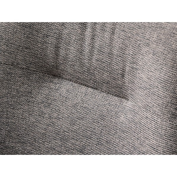 Pilkos spalvos iš audinio valgomojo kėdė su porankiais Roxana – Unique Furniture-image-1