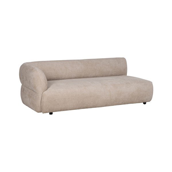 Smėlio spalvos iš šenilinio audinio sofa su kairiuoju kampu 199 cm Minimal – Ixia-image-2