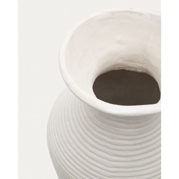 Rankų darbo/aukšta vaza kreminės spalvos (aukštis 72 cm) Pria – Kave Home-image-1