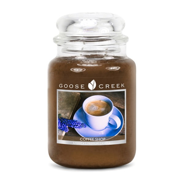Kvapnioji žvakė stikliniame indelyje "Goose Creek Cafe", 150 valandų degimo