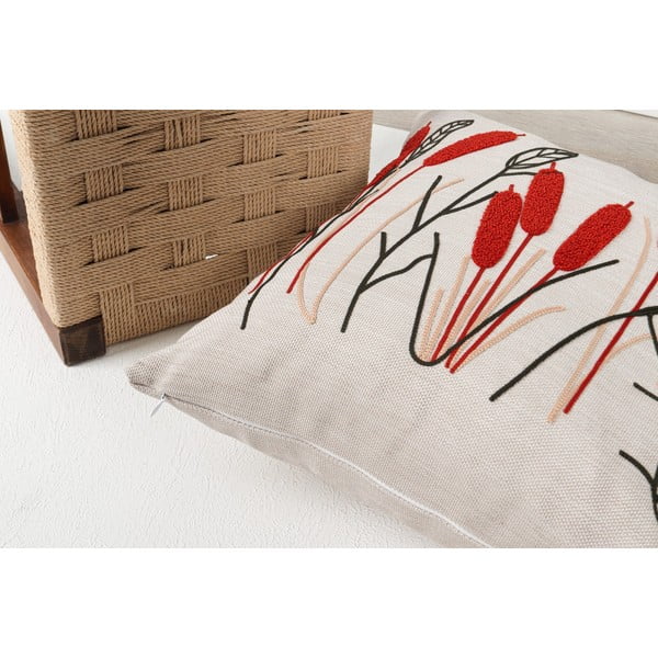 Iš lino dekoratyvinė pagalvėlė 43x43 cm Straw – Mioli Decor-image-3